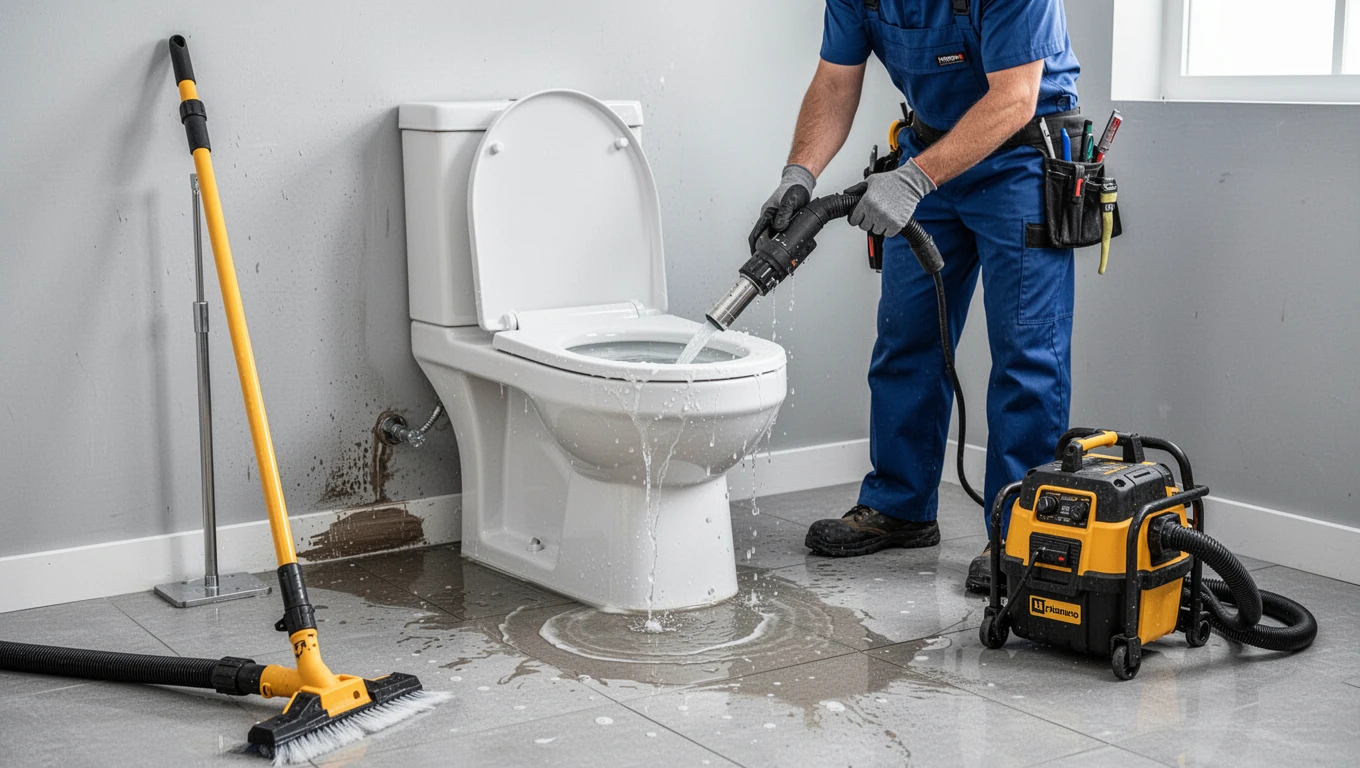 Toilet Overflow Cleanup