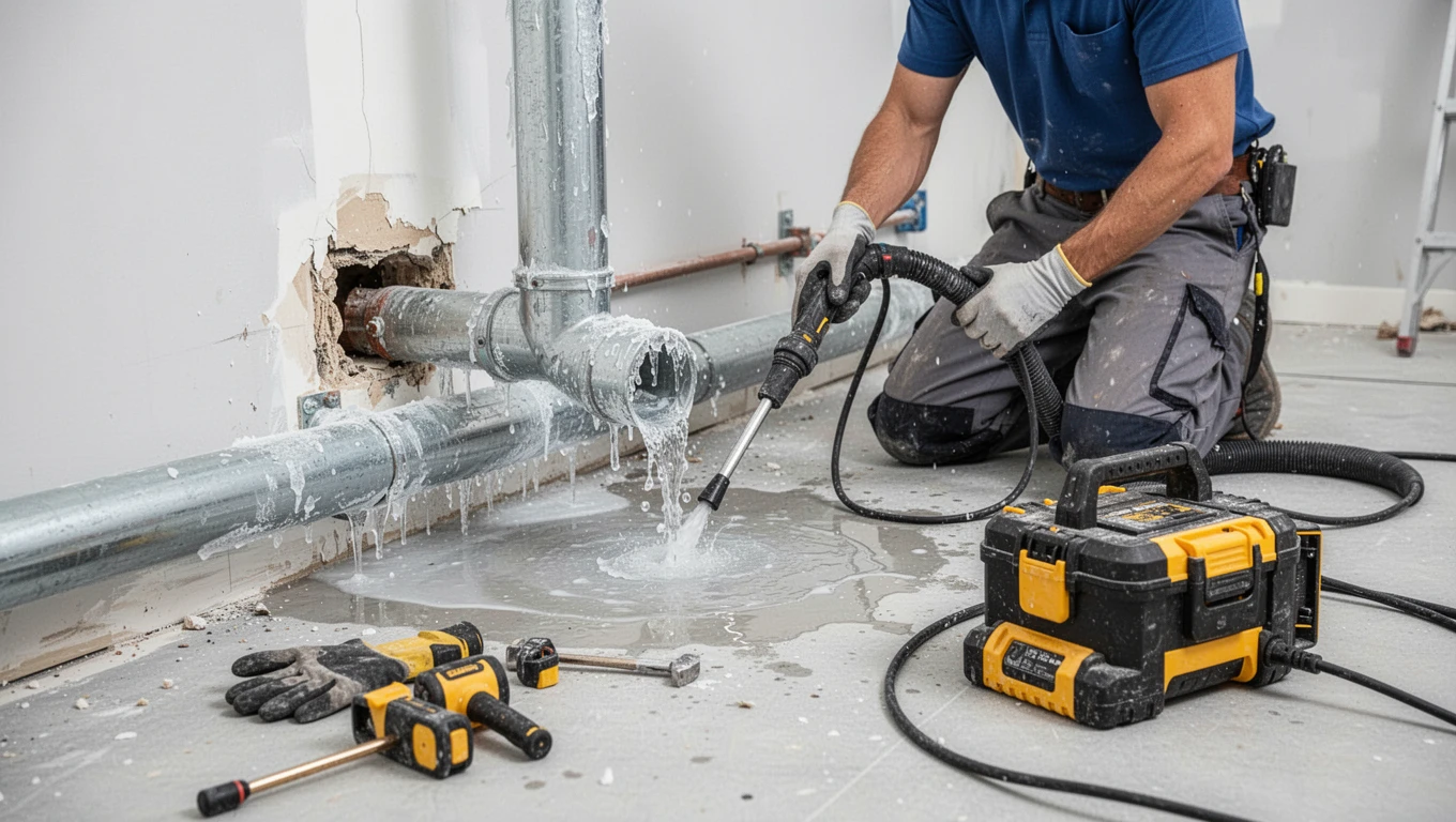 Frozen Pipe Water Cleanup
